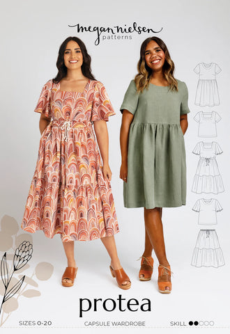 Protea Capsule Wardrobe SEWING PATTERN by Megan Nielsen