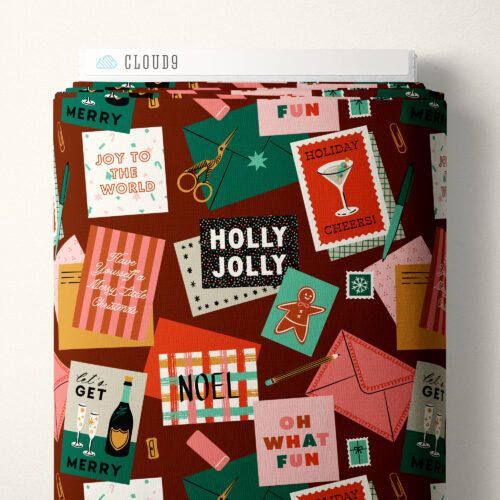 Merry Messages | Burgundy  -- Merry & Mod by Shelby Warwood -- Cloud 9