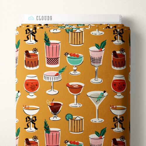 Tinsel & Tinis | Gold -- Merry & Mod by Shelby Warwood -- Cloud 9