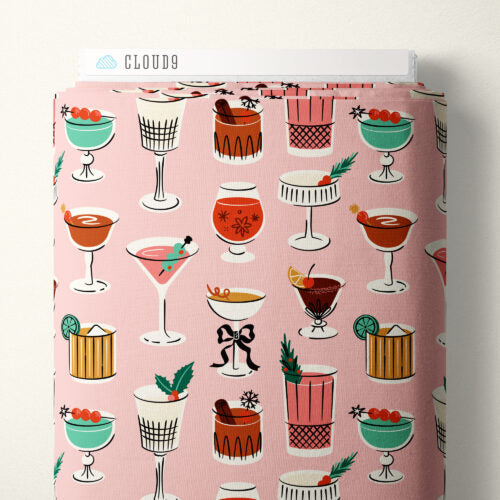 Tinsel & Tinis | Light Pink -- Merry & Mod by Shelby Warwood -- Cloud 9