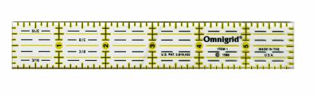 Omnigrid Ruler 1in x 6in