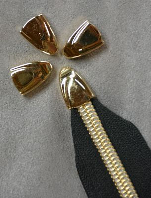 Metal Zipper End Caps 8ct- Gold -- Decorating Diva