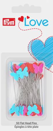 Prym Love Flat Head Butterfly Pins