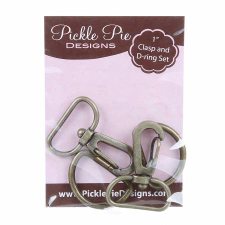Clasp & D-Ring Set 1" -- Pickle Pie Designs