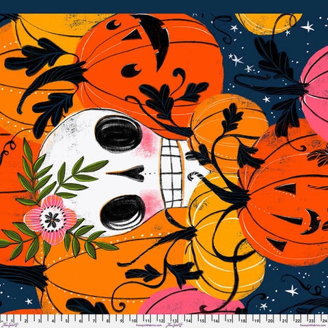 In the Pumpkin Patch - Panel || Pretty Creepy by Cori Dantini -- Free Spirit Fabrics