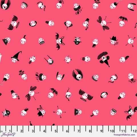 Dress Up - Pink  || Pretty Creepy by Cori Dantini -- Free Spirit Fabrics