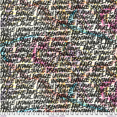 Unravel - Ink || Ravel --  e bond for Free Spirit Fabrics