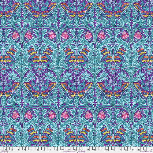 Bluebell - Purple || Kaffe x Morris & Co. -- Free Spirit Fabrics