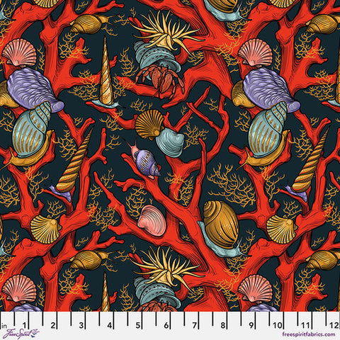 Coral Critters - Multi  || Mariana -- Rachel Hauer -- Free Spirit Fabrics
