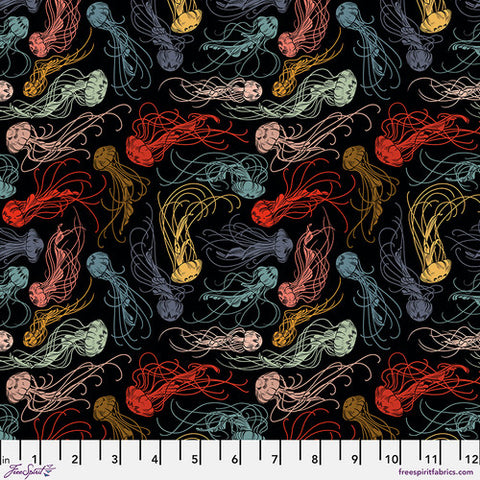 Jellyfish Jamboree - Multi   || Mariana -- Rachel Hauer -- Free Spirit Fabrics