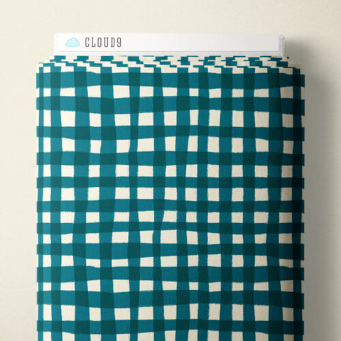 Basketweave | Teal --  Picnic by Tanya Celia-- Cloud 9