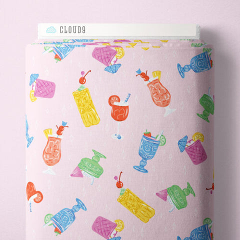 Cool Cock-tails | Pink/Multi -- Poolside Purrfection By Krissy Mast -- Cloud 9