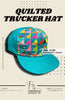 Quilted Trucker Hat Pattern - Printed Booklet-- Rose City Originals