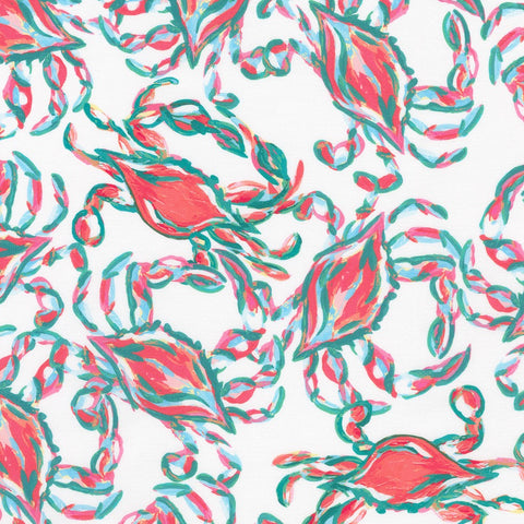 Crabs in CORAL  by Sewing Down South from The Coastal Collection