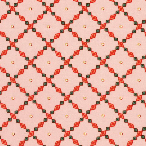 Diamonds in PINK by Sewing Down South from Holiday Nutcracker Collection -- Robert Kaufman