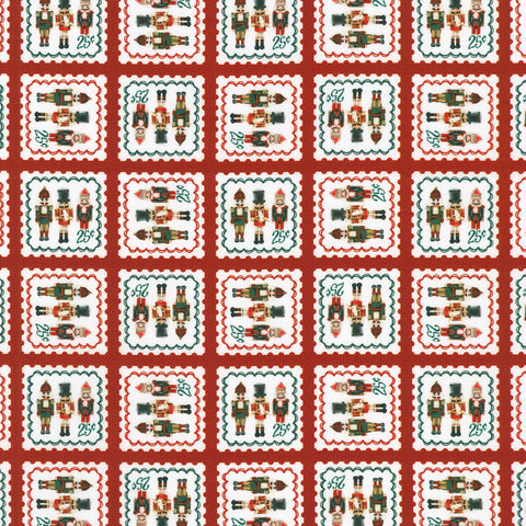 Postage Stamp in CANDY CANE by Sewing Down South from Holiday Nutcracker Collection -- Robert Kaufman