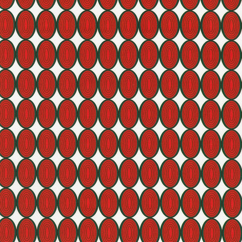 CRANBERRY Ovals by Sewing Down South from Holiday Nutcracker Collection -- Robert Kaufman