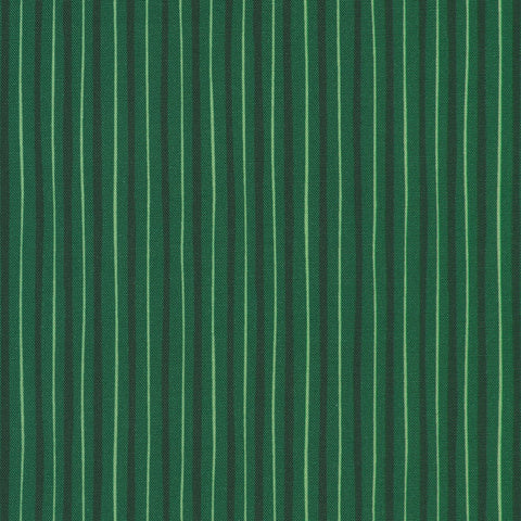 Stripes in EVERGREEN Ovals by Sewing Down South from Holiday Nutcracker Collection -- Robert Kaufman
