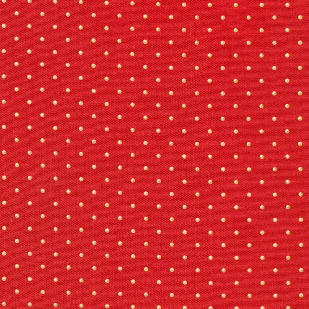 Dots in SCARLET by Sewing Down South from Holiday Nutcracker Collection -- Robert Kaufman