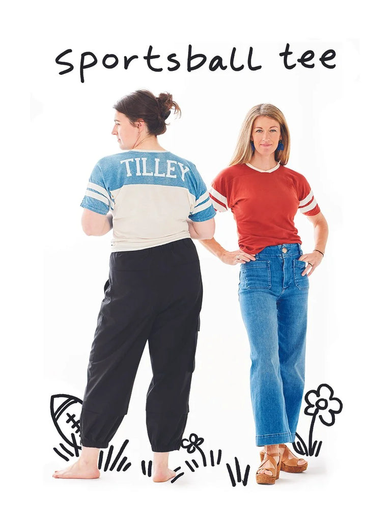 Sportsball Tee PAPER Pattern -- Ann Tilley Handmade