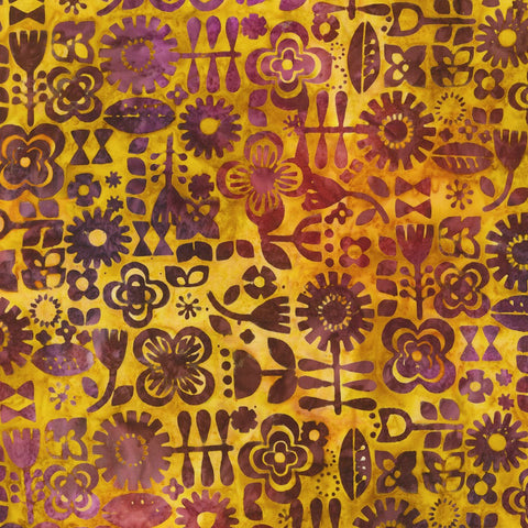 RUST from Artisan Batiks: Retro Rainbow --- Robert Kaufman Fabrics