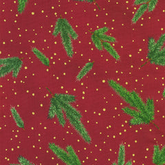 Branches in CRANBERRY from Holiday Flourish - Forest Glen -- Robert Kaufman