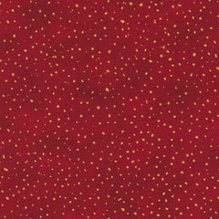 Gold Speckles in CRANBERRY from Holiday Flourish - Forest Glen -- Robert Kaufman