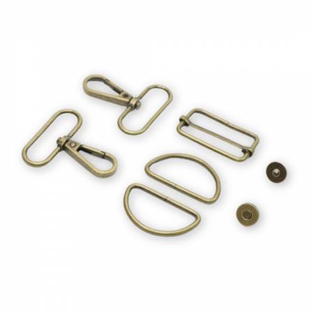 Basic Hardware Set Level 3 1-1/2in Gunmetal --- Sallie Tomato