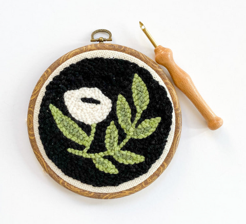 Modern Floral Begin To Punch Needle Kit