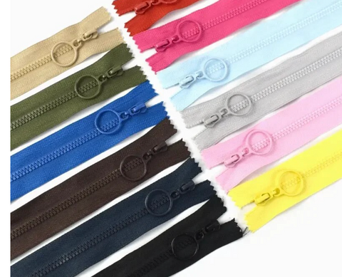 10" 3# Resin Zippers Ring Zip Slider