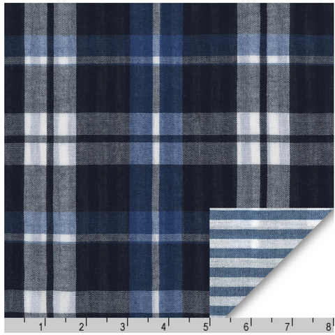 INDIGO from Denim Junction Y/D Dlx Washed Reversible -- Robert Kaufman