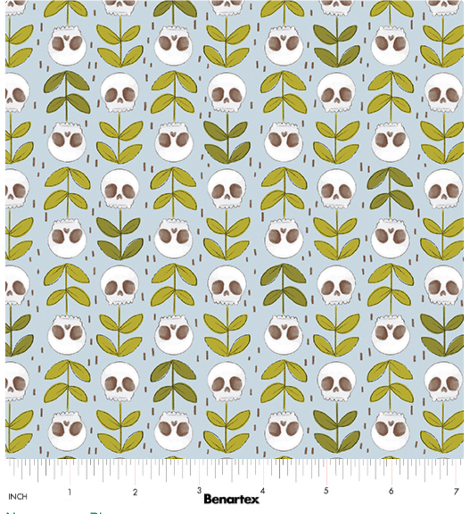 Necromancy in Blue-- Spellbound by Marin Sutton -- Benartex Fabrics