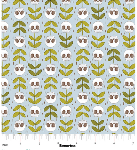 Necromancy in Blue-- Spellbound by Marin Sutton -- Benartex Fabrics