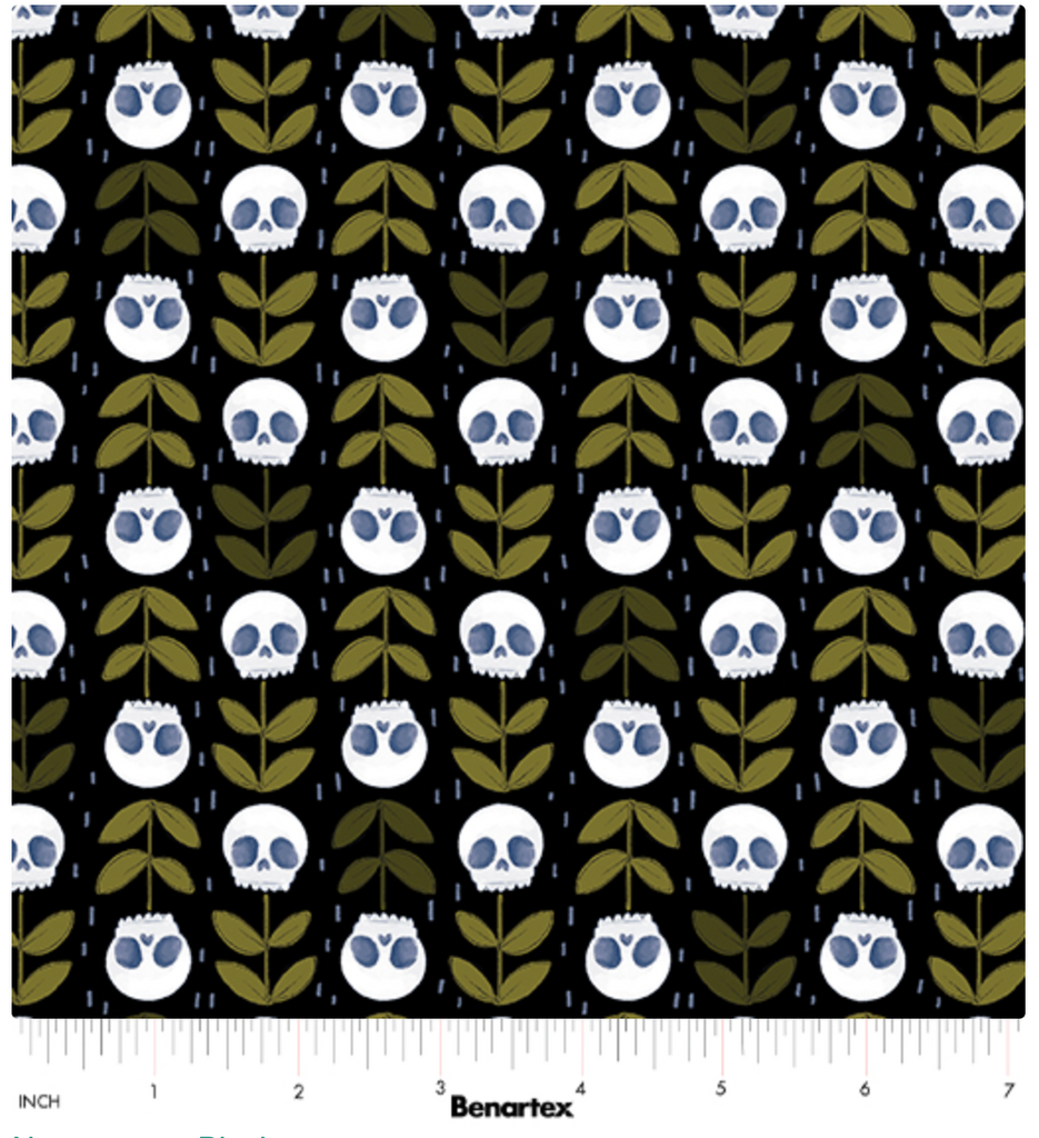 Necromancy in Black -- Spellbound by Marin Sutton -- Benartex Fabrics