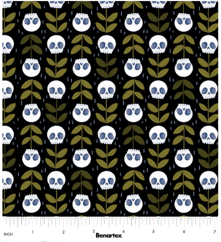Necromancy in Black -- Spellbound by Marin Sutton -- Benartex Fabrics