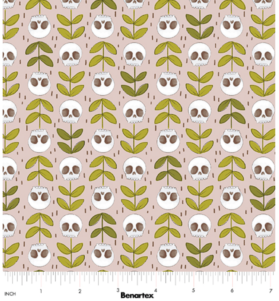 Necromancy in Pink -- Spellbound by Marin Sutton -- Benartex Fabrics