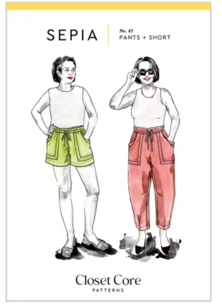 Sepia Pants and Shorts Pattern (0-20) -- Close Core Patterns
