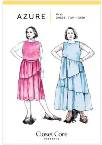 Azure Dress Top and Skirt Pattern (0-20) -- Close Core Patterns