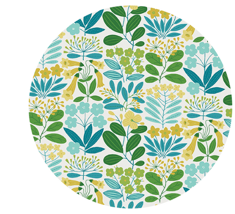 Emme in Yellow/Multi -- Blooming 2 by WOLFF PAPER -- Benartex Fabrics