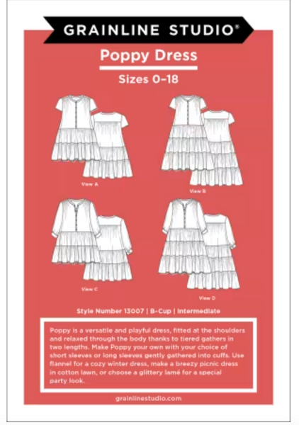 Poppy Dress Pattern -- Grainline Studios