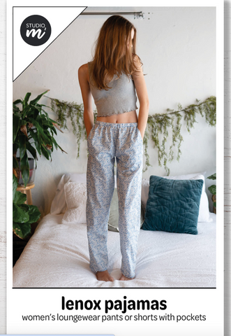 Studio M Squared - Lenox Pajamas - by Studio M Squared  Paper Sewing Pattern