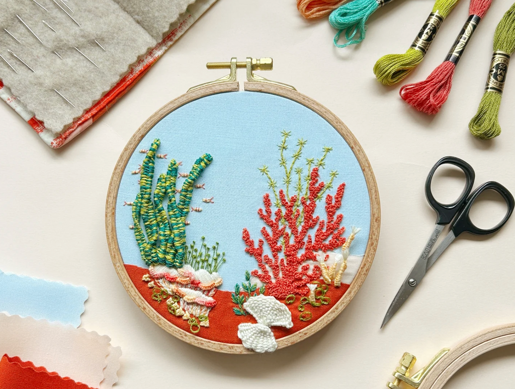 Under the Sea - 3D Raised Stitching - Advanced Embroidery Kit -- MCreativeJ