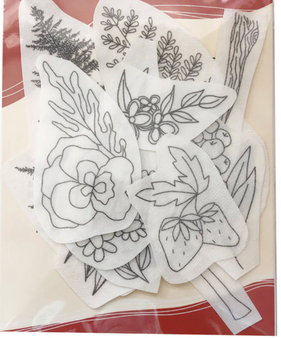 Forest Forage Embroidery Patterns - Stick and Stitch Forest Embroidery -- MCreativeJ