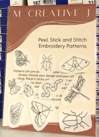 Bugs Embroidery Patterns - Stick and Stitch Insect Embroidery -- MCreativeJ