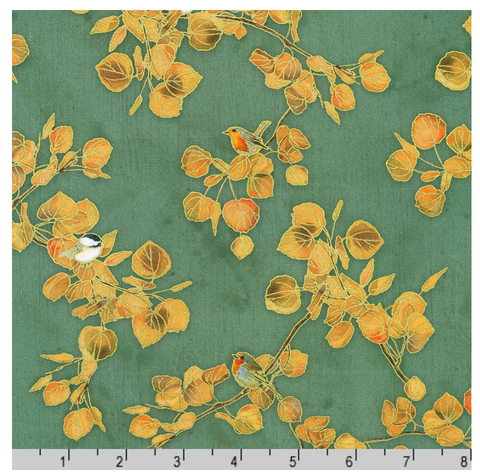 Birds & Leaves in BALSAM by Lynnea Washburn from Warm Welcome -- Robert Kaufman