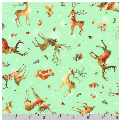 Deer in SAGE by Lynn Horrabin from Festive Fauna -- Robert Kaufman