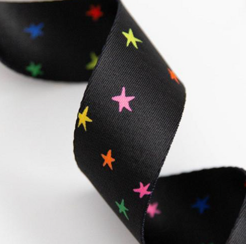 Webbing Starry in Vivid Black 1.5" -- Stitch Supply Co.