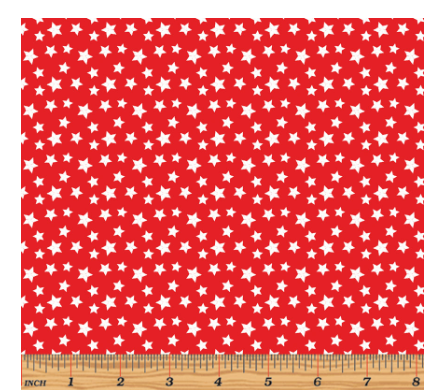 Stars on Red -- All Mid-Atlantic Shop Hop Exclusive Fabric -- Benartex Fabrics (PREORDER)