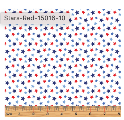 Stars on White -- All Mid-Atlantic Shop Hop Exclusive Fabric -- Benartex Fabrics (PREORDER)
