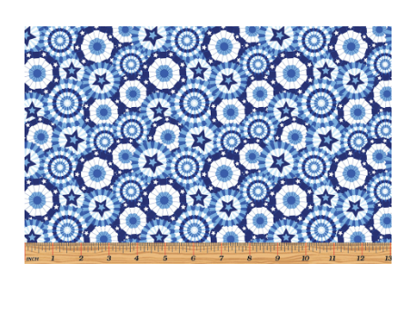 Blue Banners -- All Mid-Atlantic Shop Hop Exclusive Fabric -- Benartex Fabrics (PREORDER)